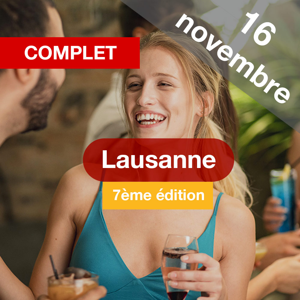 Speed Dating 25-45ans à Lausanne - 16 Novembre 2022
