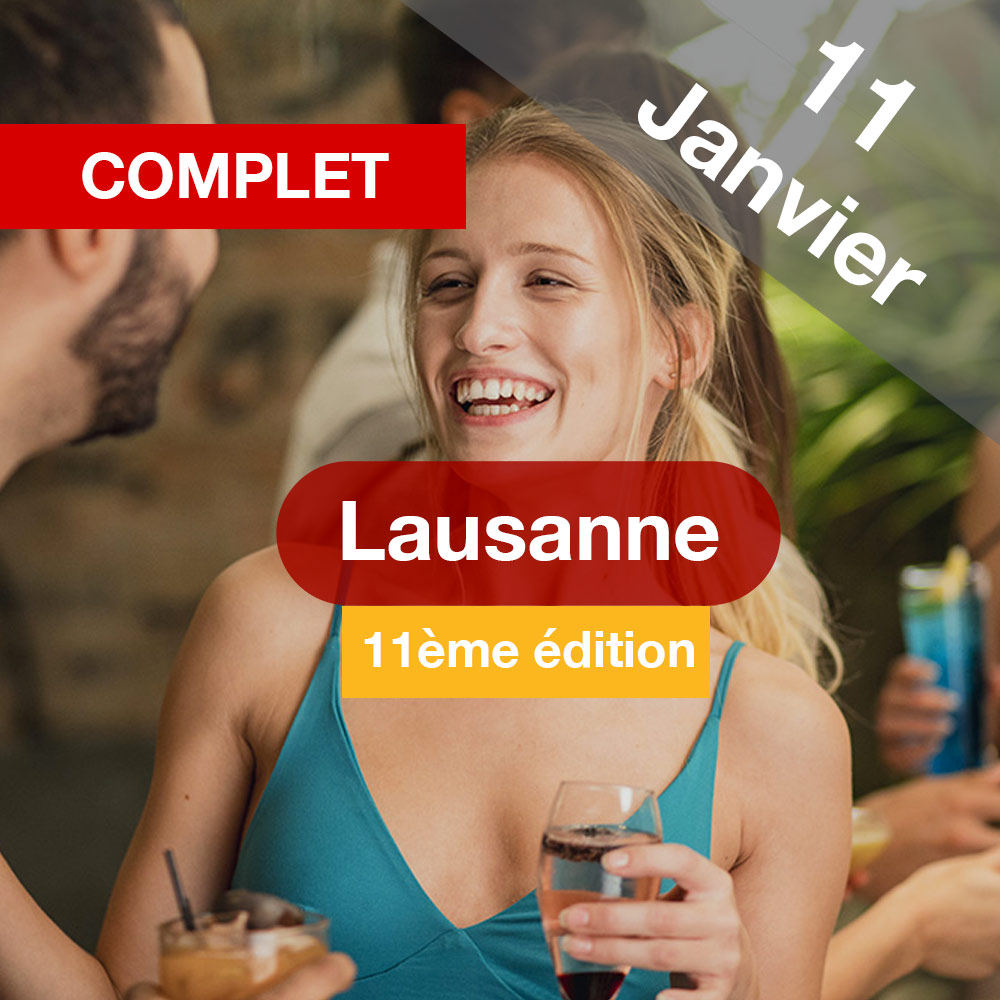 Speed Dating 25-45ans à Lausanne - 11 Janvier 2023