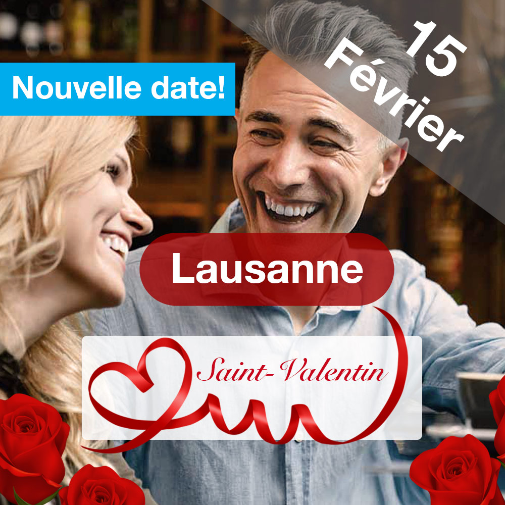 Speed Dating 39-59ans à Lausanne - 15 février 2023 Edition St-Valentin 2ème date