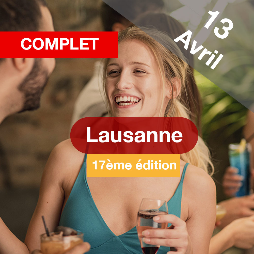 Speed Dating 25-45ans à Lausanne - 13 avril 2023