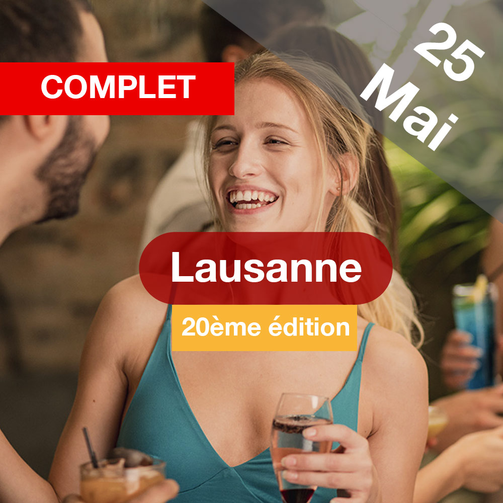 Speed Dating 25-45ans à Lausanne - 25 mai 2023