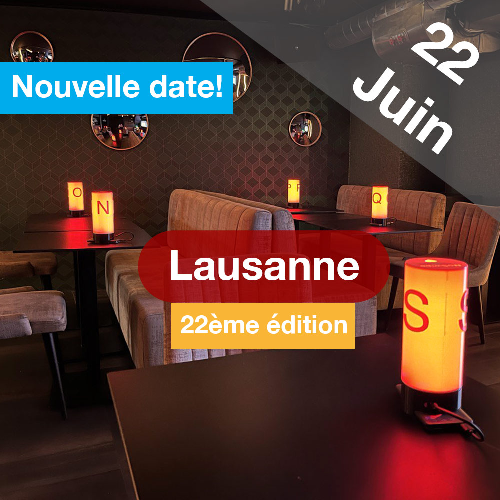 Speed Dating 25-45ans à Lausanne - 22 juin 2023