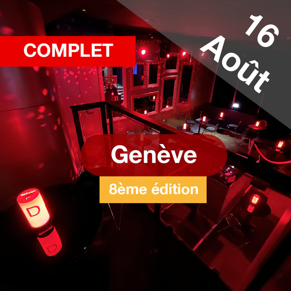 Speed Dating 29-49ans à Genève - 16 août 2023