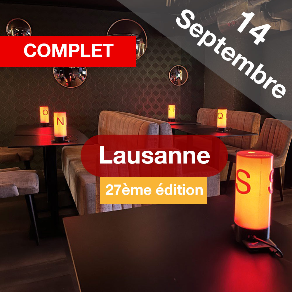 Speed Dating 25-45ans à Lausanne - 14 Septembre 2023