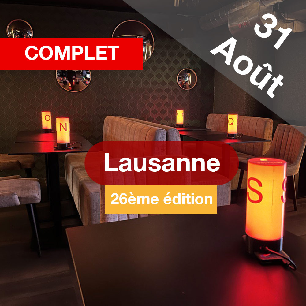 Speed Dating 25-45ans à Lausanne - 31 Août 2023