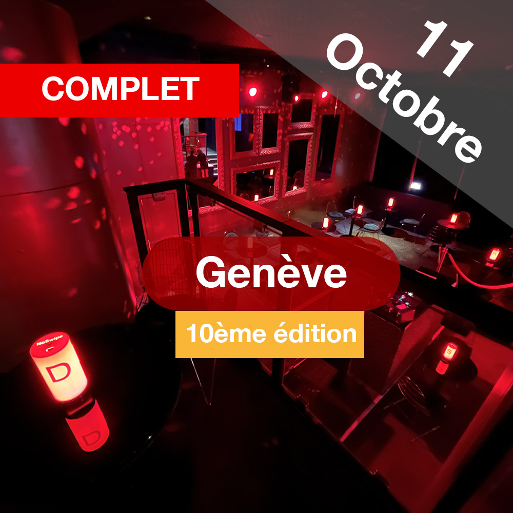 Speed Dating 29-49ans à Genève - 11 octobre 2023