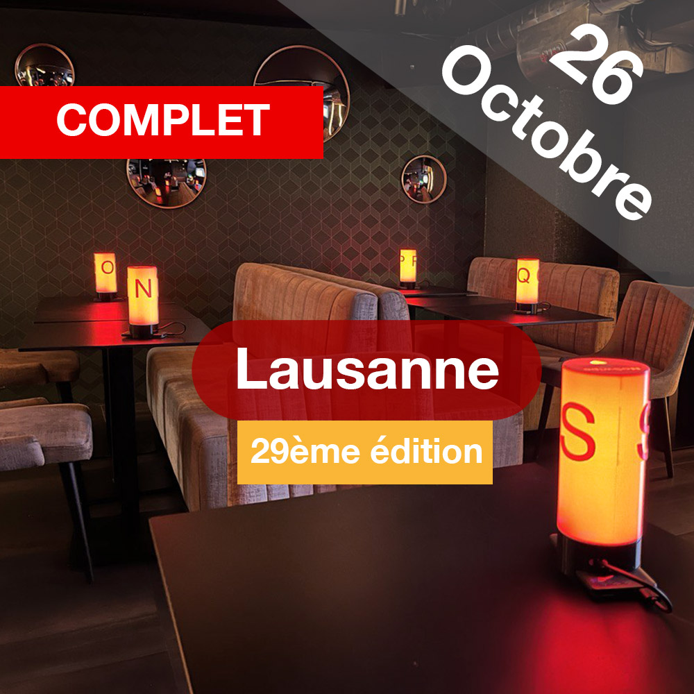 Speed Dating 25-45ans à Lausanne - 26 Octobre 2023