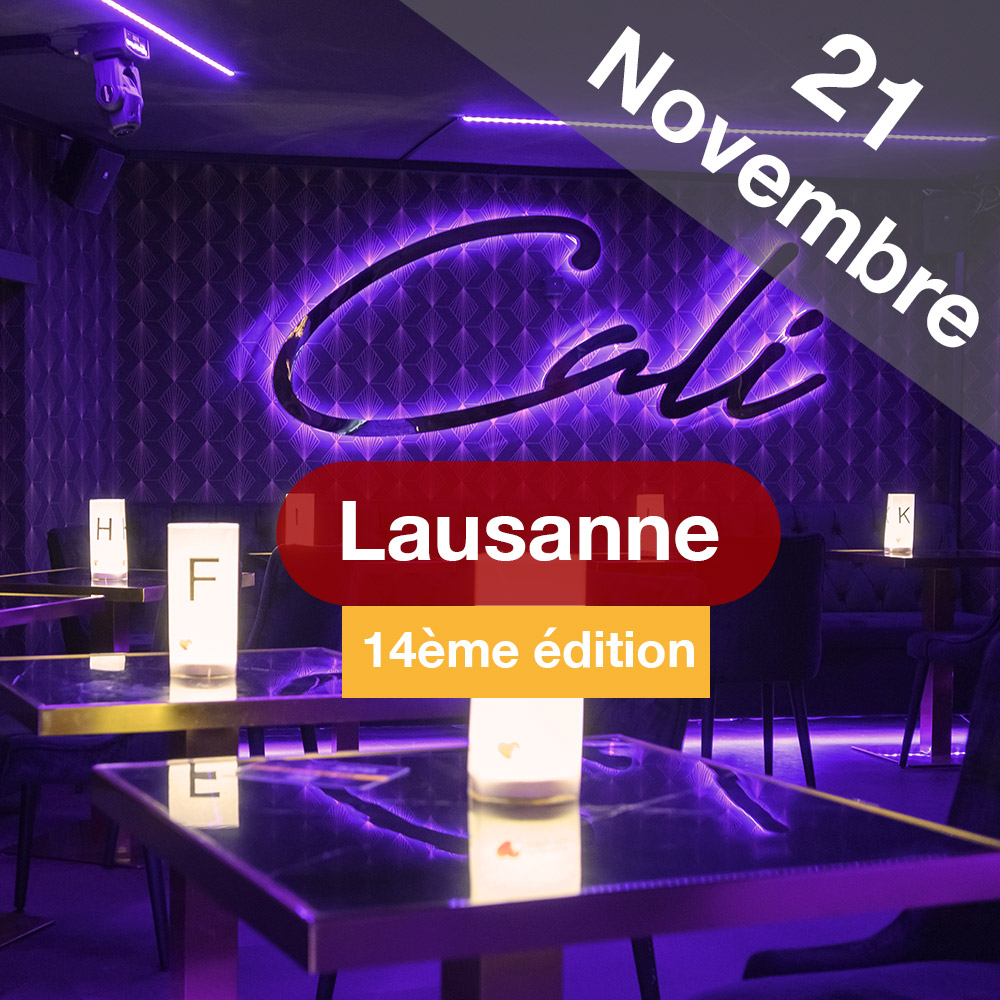Speed Dating 39-59ans à Lausanne - 21 novembre 2023