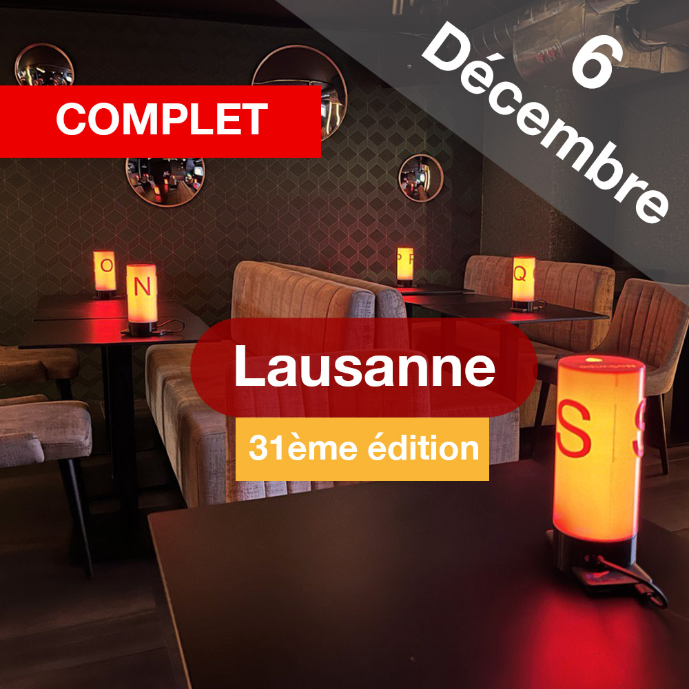 Speed Dating 25-45ans à Lausanne - 6 Décembre 2023