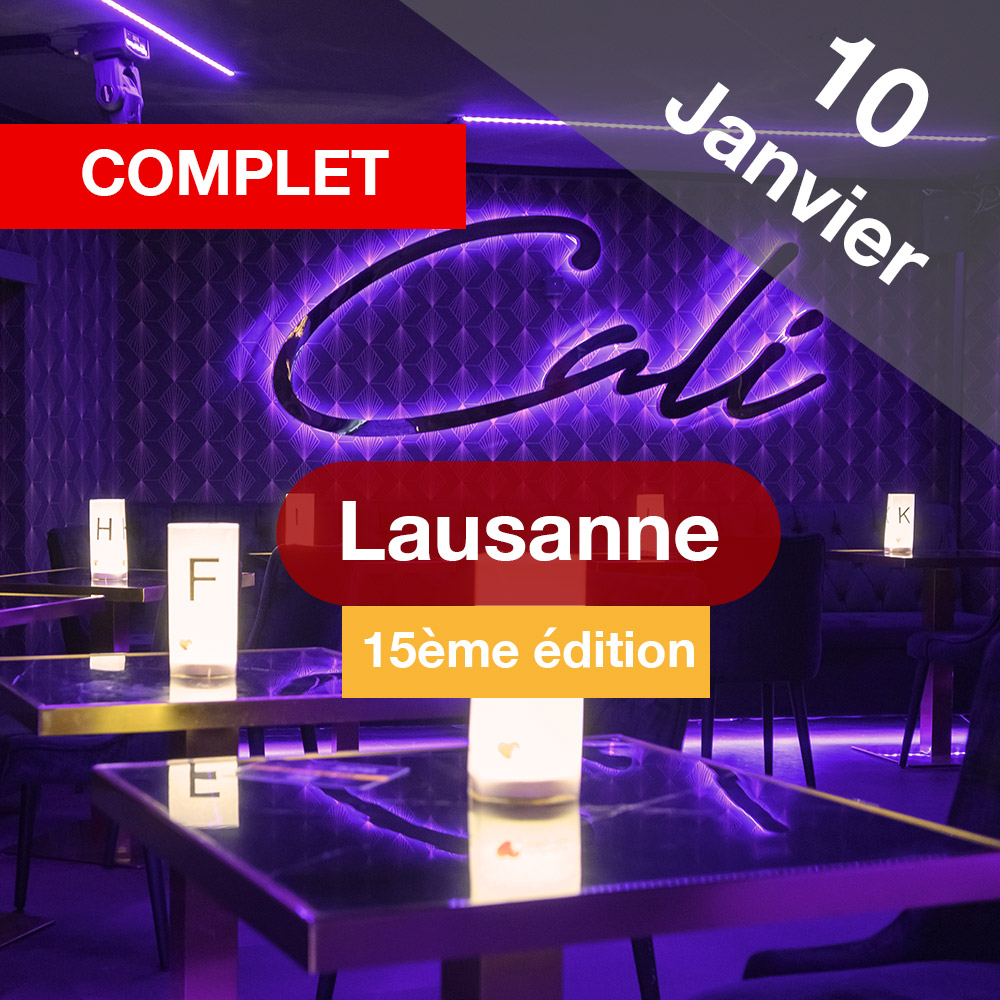 Speed Dating 39-59ans à Lausanne - 10 janvier 2024
