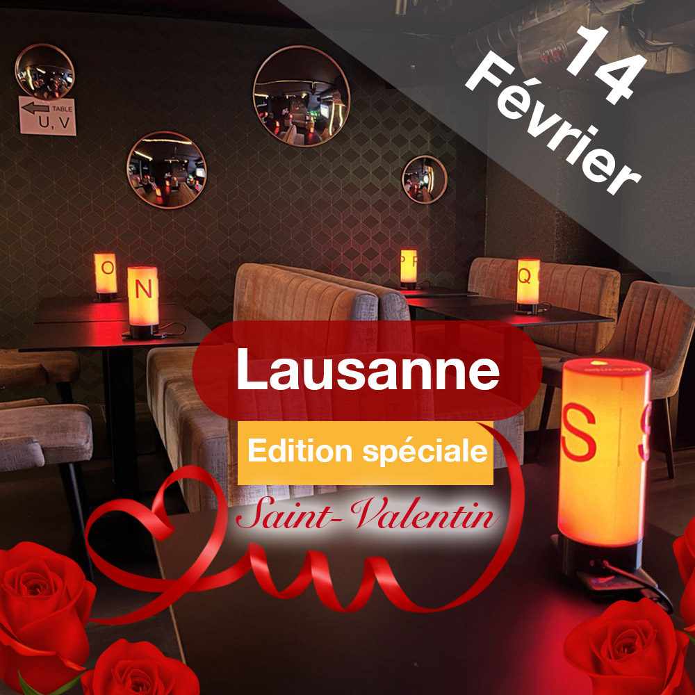 Speed Dating 25-45ans à Lausanne - 14 Février 2024