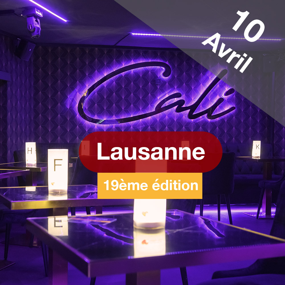 Speed Dating 39-59ans à Lausanne - 10 Avril 2024