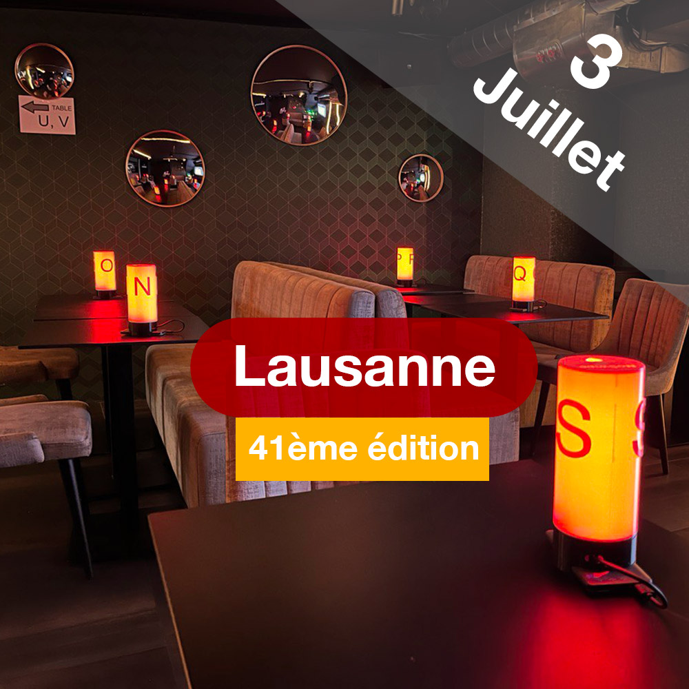 Speed Dating 25-45ans à Lausanne - 3 Juillet 2024