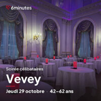 Speed Dating 42-62ans à Vevey - 29 Octobre 2026